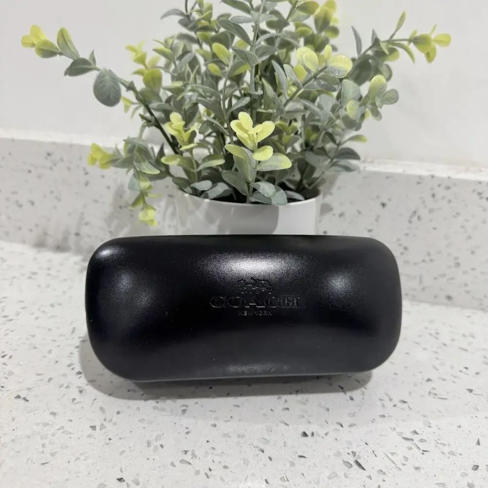 Coach Leather Sunglass Case Only Black